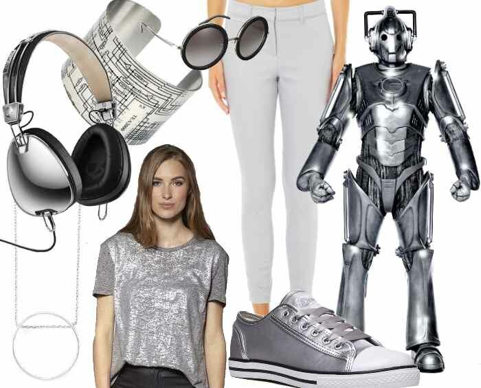 Cyberman-inspired outfit